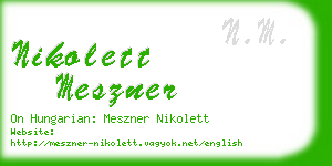 nikolett meszner business card